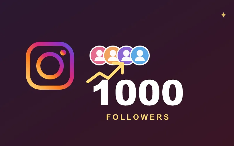 1000 متابع إنستجرام