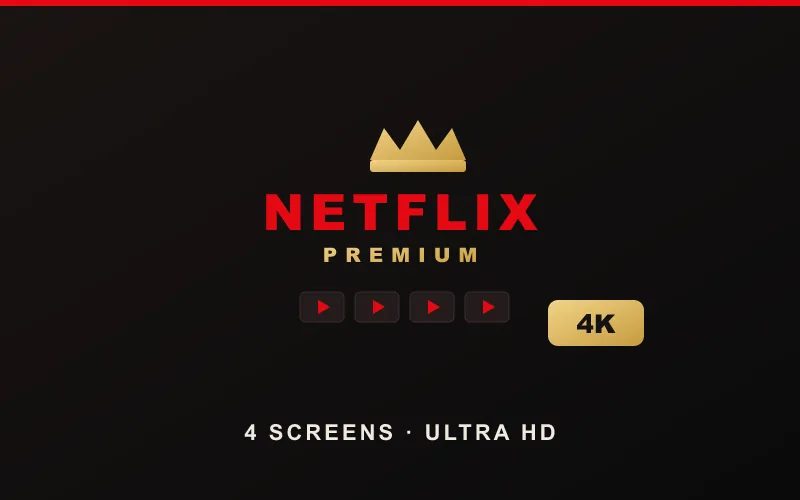 باقة Netflix Premium — شهر